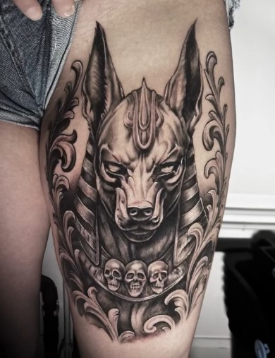 Anubis — The Black Cat Tattoo